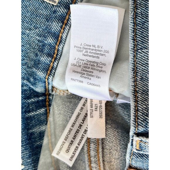 Madewell The Perfect Vintage Jeans Womens Size 26 Denim Blue Frayed Hem 47d - Picture 7 of 10